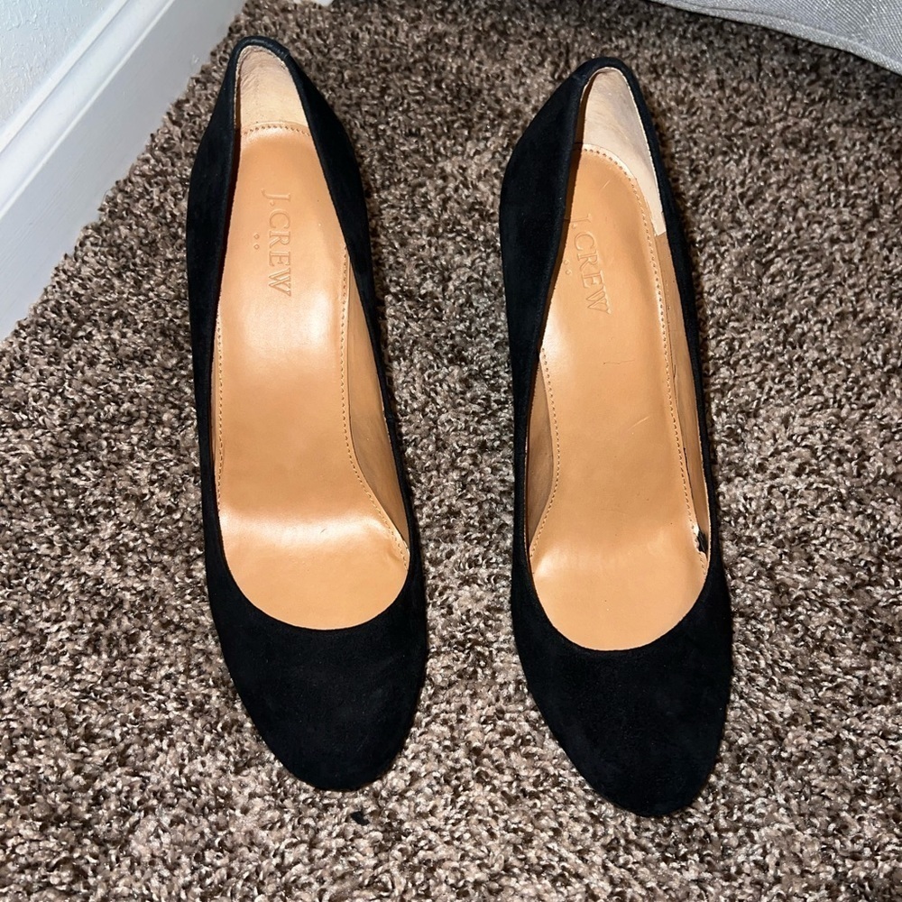 Jcrew suede heels